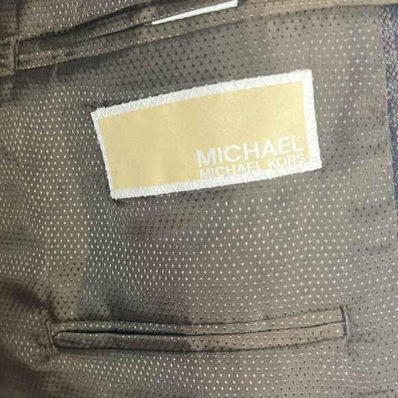 Michael Kors Mens 54L Wool Academia Preppy Old Money Career Sport Coat Jacket - Picture 8 of 14